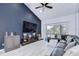 Bright living space with contemporary furnishings, a large TV, and modern decor, offering comfortable living at 2020 Elk Spring Dr, Brandon, FL 33511