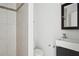 Bathroom features modern fixtures, a stand up shower and sleek vanity at 2814 W Humphrey St, Tampa, FL 33614