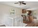 View of the kitchen from staircase landing at 2814 W Humphrey St, Tampa, FL 33614