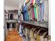 Large walk-in closet with multiple rods, shelves, and ample storage space for clothes and accessories at 32122 Wenlock Loop, Wesley Chapel, FL 33543