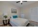 Well-lit bedroom with wood floors, closet, and a bright, airy feel at 330 Lang N Ct # 1, St Petersburg, FL 33701
