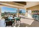 Outdoor entertaining is easy on this spacious balcony with ocean view at 3805 Gulf Blvd # 504, St Pete Beach, FL 33706