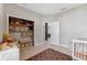 Well organized play room with lots of storage shelves, neutral paint, and tile floors at 3877 Burdick Loop, Odessa, FL 33556