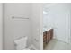 Bathroom features a double sink vanity, and tile floor at 4063 Medicci Ln, Wesley Chapel, FL 33543