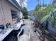 Backyard view with patio furniture at 4104 W North B St, Tampa, FL 33609