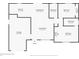 Floorplan showcasing the layout of the home with labeled rooms and dimensions at 416 Flamingo Dr, Apollo Beach, FL 33572