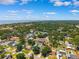 Neighborhood aerial featuring lush trees, homes, and clear blue skies at 4717 W Lawn Ave, Tampa, FL 33611