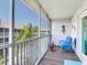 Cozy balcony featuring outdoor seating, a nice view, and a relaxing atmosphere at 521 Pinellas Bayway S # 301, St Petersburg, FL 33715