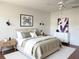 Comfortable bedroom with a plush bed, stylish nightstands, and modern decor at 5970 80Th N St # 204, St Petersburg, FL 33709