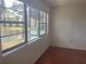 Bedroom view from large window overlooking pond and complex at 5970 80Th N St # 204, St Petersburg, FL 33709