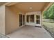 View of the covered patio, perfect for outdoor entertaining at 6801 Bishops Pointe Way, Riverview, FL 33578