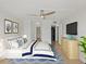 Spacious bedroom with a large bed, ample natural light, and access to a private balcony at 100 Oakmont Ln # 305, Belleair, FL 33756