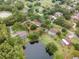 Spacious property near a pond with tree coverage, creating a peaceful residential environment at 1204 Ballinger Rd, Lutz, FL 33548