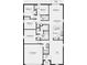 Detailed floor plan showcasing the layout of this home with 4 bedrooms and 2 bathrooms at 13556 Tropical Breeze Way, Hudson, FL 34669