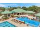 Community pool with a splash pad and plenty of seating at 19156 Dove Creek Dr, Tampa, FL 33647