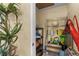 This closet is filled with items and shelving for organization and easy storage at 2412 Hammock Pine Blvd, Clearwater, FL 33761