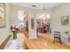 View of dining room leading to the living room at 2502 Fritzke Rd, Dover, FL 33527