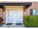 Close-up of two inviting entrances with well-maintained landscaping and classic black outdoor lighting at 2557 Cedar Cypress Ct, Tampa, FL 33618