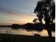 Enjoy the scenic sunset from the peaceful lake front with a silhouette of a tree and a boat at 2557 Cedar Cypress Ct, Tampa, FL 33618