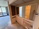 Bathroom shows the results of demolition and remodeling on the walls and floor at 2621 Cove Cay Dr # 206, Clearwater, FL 33760