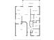 Detailed floor plan showing layout of rooms including bedrooms, kitchen, and living area at 26749 Middleground Loop, Wesley Chapel, FL 33544