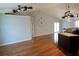 Open living room featuring hardwood floors, high ceilings and lots of natural light at 2841 S Cranberry Blvd, North Port, FL 34286
