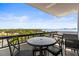 Spacious balcony with comfortable seating and an expansive water view at 30 Turner St # 704, Clearwater, FL 33756