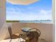 Balcony featuring seating area and a stunning water view at 30 Turner St # 704, Clearwater, FL 33756