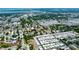 Aerial shot displays an overview of the community, highlighting the many nearby amenities and water views at 3951 72Nd N St, St Petersburg, FL 33709