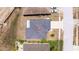 Birds-eye view of the property, showcasing the roof and backyard at 4555 Hannah Ln, St Petersburg, FL 33709