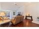 Inviting living room with vaulted ceilings, hardwood floors, and comfortable seating at 4555 Hannah Ln, St Petersburg, FL 33709