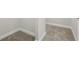 A freshly carpeted closet with clean, white baseboards at 4630 Cedar Fog Ct Dr, Valrico, FL 33596