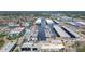 Expansive aerial view of condos featuring boat docks, boat storage, and convenient access to waterfront living at 4908 38Th S Way # 206, St Petersburg, FL 33711
