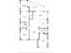 Detailed floor plan showcasing the layout, dimensions, and spatial relationships of the home's rooms and features at 5445 Manatee Point Dr, New Port Richey, FL 34652