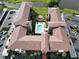 Aerial view of the community pool at 6150 Gulfport S Blvd # 302, Gulfport, FL 33707
