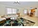 Comfortable living room shows tile floors, living and dining area at 6150 Gulfport S Blvd # 302, Gulfport, FL 33707