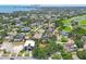 Aerial view showcasing the neighborhood's proximity to the water, a golf course, and downtown at 750 Alda Ne Way, St Petersburg, FL 33704