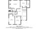 Third floor plan with bedrooms, bathrooms, and hall measurements of a 3-story home at 8240 144Th Ln, Seminole, FL 33776