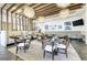 Charming restaurant with booth seating, modern lighting, and artistic wall decor at 15525 Corona Del Mar Dr, Wimauma, FL 33598