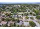 Wide aerial view showcasing a neighborhood filled with lush trees and well-maintained homes on a sunny day at 2048 64Th S Ave, St Petersburg, FL 33712