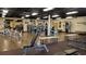 Fully equipped fitness center featuring cardio machines, weight machines, and open floor space at 2468 Florentine Way # 26, Clearwater, FL 33763