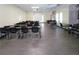 The meeting room includes tables with chairs and a projector screen for presentations at 2468 Florentine Way # 26, Clearwater, FL 33763