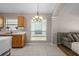 Eat-in kitchen area with natural light and views of the backyard at 25332 Lexington Oaks Blvd, Wesley Chapel, FL 33544
