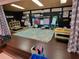 Cozy interior with custom dark wood flooring, creative learning spaces, educational wall hangings, and natural light at 2624 54Th S St, Gulfport, FL 33707