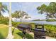 Community grill area with beautiful waterfront views at 2739 Via Capri # 1011, Clearwater, FL 33764