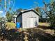 Garage with blue recycling container at 4214 Fairfield S Ave, St Petersburg, FL 33711