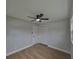 Bedroom featuring a ceiling fan and closet at 4434 Bass St, Tampa, FL 33617