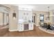 Entertain in style with this dining area including a stylish built-in beverage center at 5825 Terncrest Dr, Lithia, FL 33547