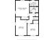 Floor plan for upper level with bedrooms and baths at 6009 Wilshire Dr, Tampa, FL 33615