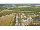 Aerial view of the neighborhood with nearby lake and green spaces at 6914 Monarch Park Dr, Apollo Beach, FL 33572